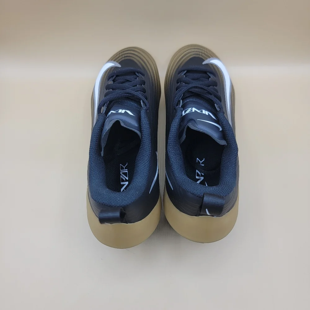 Nike Vapor Speed 3 Black Gold White Football Cleats Men's Size 8.5 Low Top New